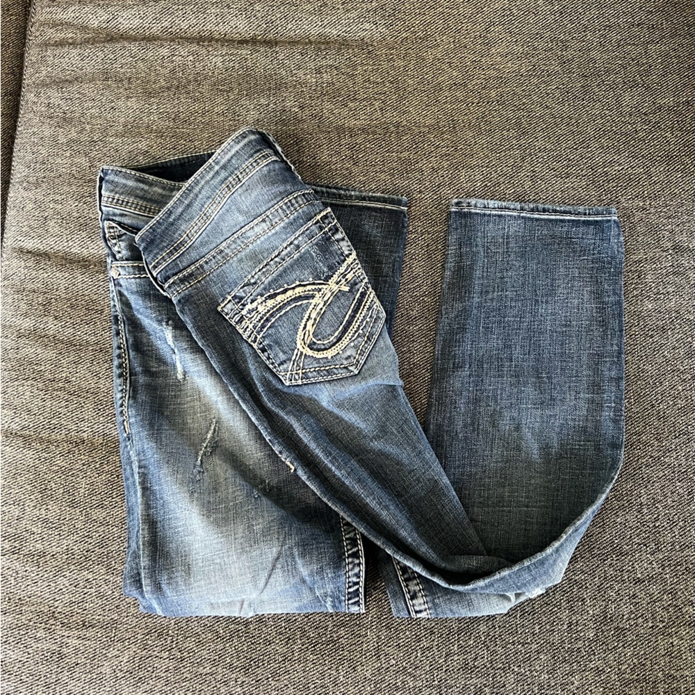 Silver Sam Boyfriend Distressed Jeans